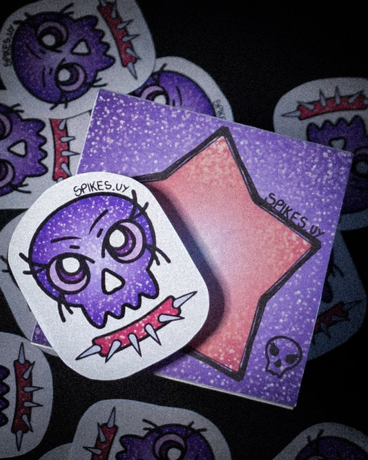 block de notas violeta star